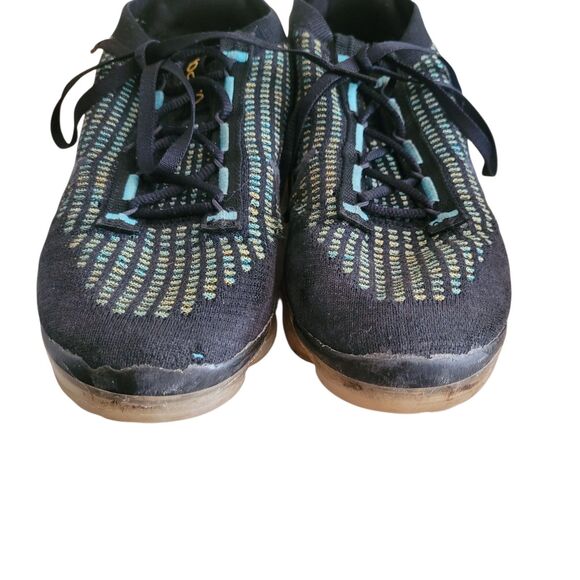 Nike VaporMax 2021 Flyknit Men's Shoes Sneakers MultiColor Black Pollen Blue - Picture 4 of 11